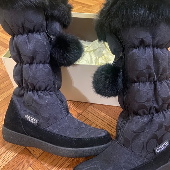 Coach Theona  Fur Boots - Picture 2 of 10